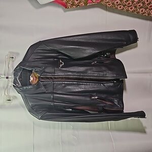 Harley Davidson 95th Anniversary Leather Jacket Sz XLW